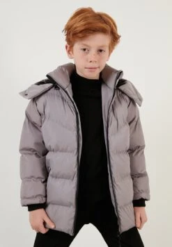 LELA Cappotto InvernaleLight Grey Bambini Abbigliamento Outwear L6S24L00O-C11 -Lela ad055332ccc34c14bba0a4a064f3045f