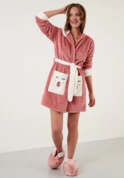 LELA Regular FitAccappatoioPowder Pink Donna Intimo Notte E Loungewear L6S21C01B-J11 -Lela adc3968961fd4dad9029e12a2e320b2a