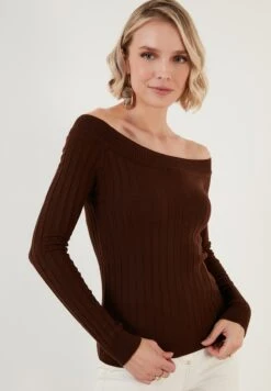 LELA Regular FitMaglioneBrown Donna Maglieria L6S21I037-O11 6 LELA Regular FitMaglioneBrown Donna Maglieria L6S21I037-O11 -Lela ae592e9623a54579b1b4df258ba4e80b