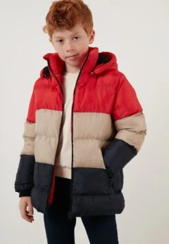 LELA Removable Hooded InflatableCappotto InvernaleRed-Stone Colored-Navy Blue Bambini Abbigliamento Outwear L6S26L000-G12 -Lela af2ba0227e4f4f16b8e5fbf914657134