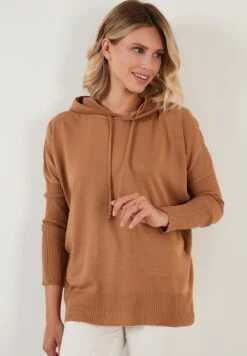 LELA Regular Fit - Felpa Con Cappuccio - Caramel -Lela afa66ef4da23479581c310e595cf493f