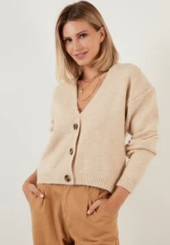 LELA CardiganStone Donna Maglieria L6S21I03P-C12 -Lela aff78fe919ae4cde8b99888b7755f5c3