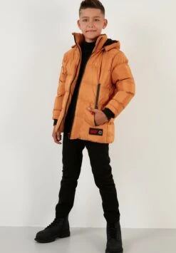 LELA Regular FitCappotto InvernaleMustard Yellow Bambini Abbigliamento Outwear L6S24L003-E11