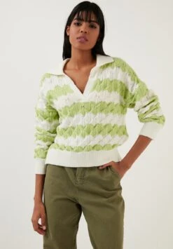 LELA Polo - Ecru/Green 6 LELA Polo - Ecru/Green -Lela b05b0968b0ed4c05b8636cf0c3f0b995