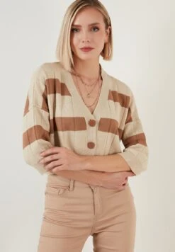 LELA Regular FitCardiganCream Donna Maglieria L6S21I04A-O11 7 LELA Regular FitCardiganCream Donna Maglieria L6S21I04A-O11 -Lela b0cae6de1a8d461f968d33c9ee6f7105