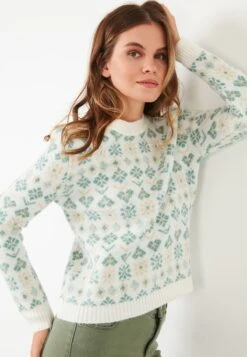 LELA Regular FitMaglioneEcru Donna Maglieria L6S21I013-A11 -Lela b1181b68ae10408d9c657aa3bbdbd9c7