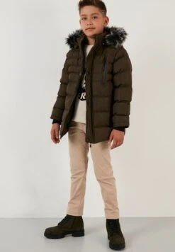 LELA Regular FitGiacca InvernaleKhaki Bambini Abbigliamento Outwear L6S24L00C-N11