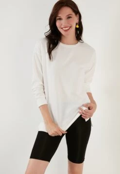 LELA Regular Fit - Felpa - Ecru -Lela b217fce421bd4fc1b48bd31b96c963bd