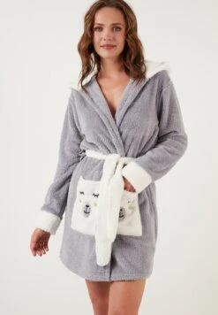 LELA Regular FitAccappatoioGrey Donna Intimo Notte E Loungewear L6S21C01B-C11