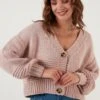 LELA Regular FitCardiganPowder Pink Donna Maglieria L6S21I02I-J11