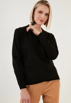 LELA Regular FitMaglioneBlack Donna Maglieria L6S21I03W-Q11 -Lela b3808c5b76414bf5bf8fa2ed7864a7db