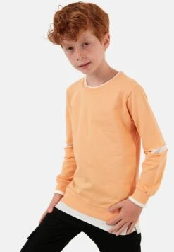 LELA Set Regular Fit - Felpa - Orange -Lela b42f7547054c4e6794dbe3d9ea92ab12