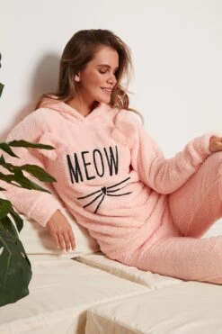 LELA Regular FitPigiamaSalmon Color Donna Intimo Notte E Loungewear L6S81P001-H11