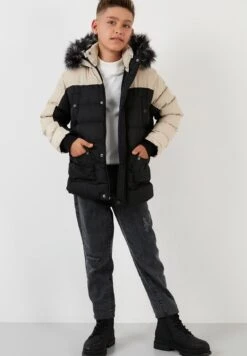 LELA Regular FitCappotto InvernaleStone Colored-Black Bambini Abbigliamento Outwear L6S24L00D-C11