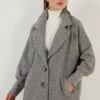 LELA Loose Fit - Cappotto Corto - Grey