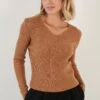 LELA Regular FitMaglioneCaramel Donna Maglieria L6S21I03D-O11