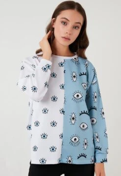 LELA Crew Neck- Felpa - Blue