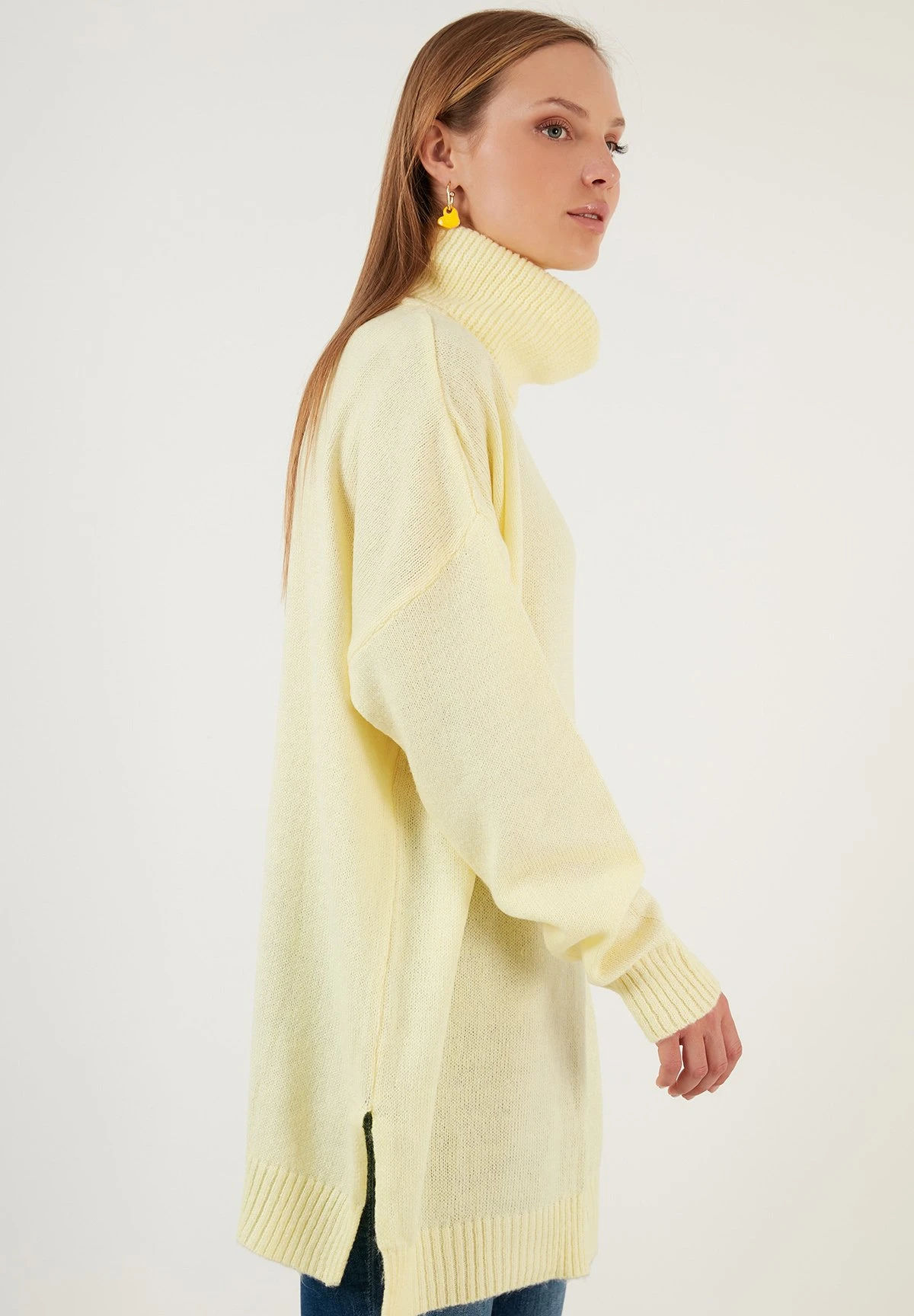 LELA Loose FitMaglioneYellow Donna Maglieria L6S21I04F-E11 3 LELA Loose FitMaglioneYellow Donna Maglieria L6S21I04F-E11 - immagine 3