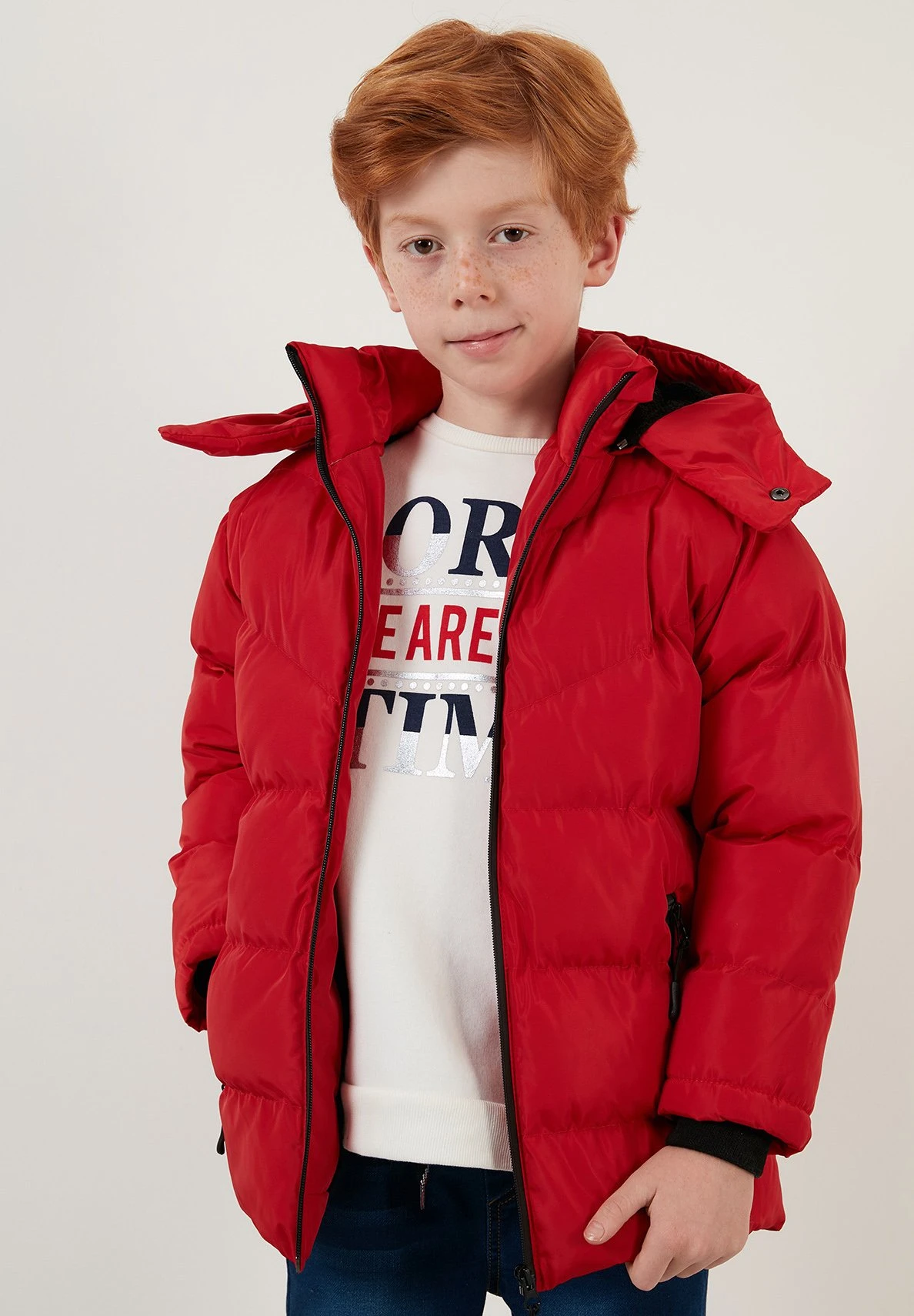 LELA Cappotto InvernaleRed Bambini Abbigliamento Outwear L6S24L00O-G11 5 LELA Cappotto InvernaleRed Bambini Abbigliamento Outwear L6S24L00O-G11 - immagine 5