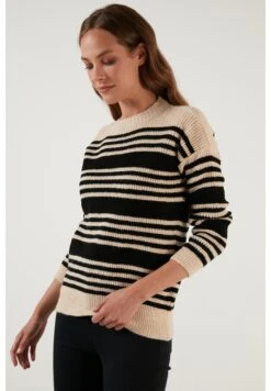 LELA Regular FitMaglioneBeige Black Donna Maglieria L6S21I02O-Q11 -Lela be1a10afcb214869b75c44200d8ab179