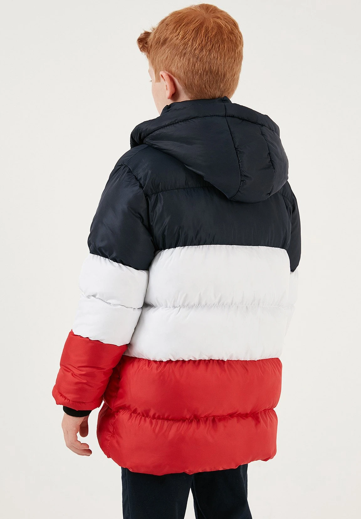 LELA Removable Hooded InflatableCappotto InvernaleD Blue White Red Bambini Abbigliamento Outwear L6S26L000-K11 2 LELA Removable Hooded InflatableCappotto InvernaleD Blue White Red Bambini Abbigliamento Outwear L6S26L000-K11 - immagine 2