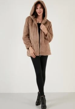 LELA Regular Fit - Cappotto Invernale - Beige -Lela c0ea9e5548d349498dd63aae57e9d018