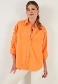 LELA Loose Fit - Camicia - Orange