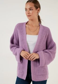 LELA CardiganLilac Donna Maglieria L6S21I02M-I11 -Lela c1c551b251a64892a48e9d7830e3b797