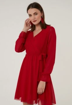 LELA Mini- Vestito Estivo - Red -Lela c24716191cfa42ef8a6a199218265ed2