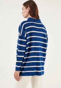 LELA MaglioneRoyal Blue/Light Stone Donna Maglieria L6S21I05C-K11 -Lela c2668f2324ca4e9a80b5c7fe6a8c7837