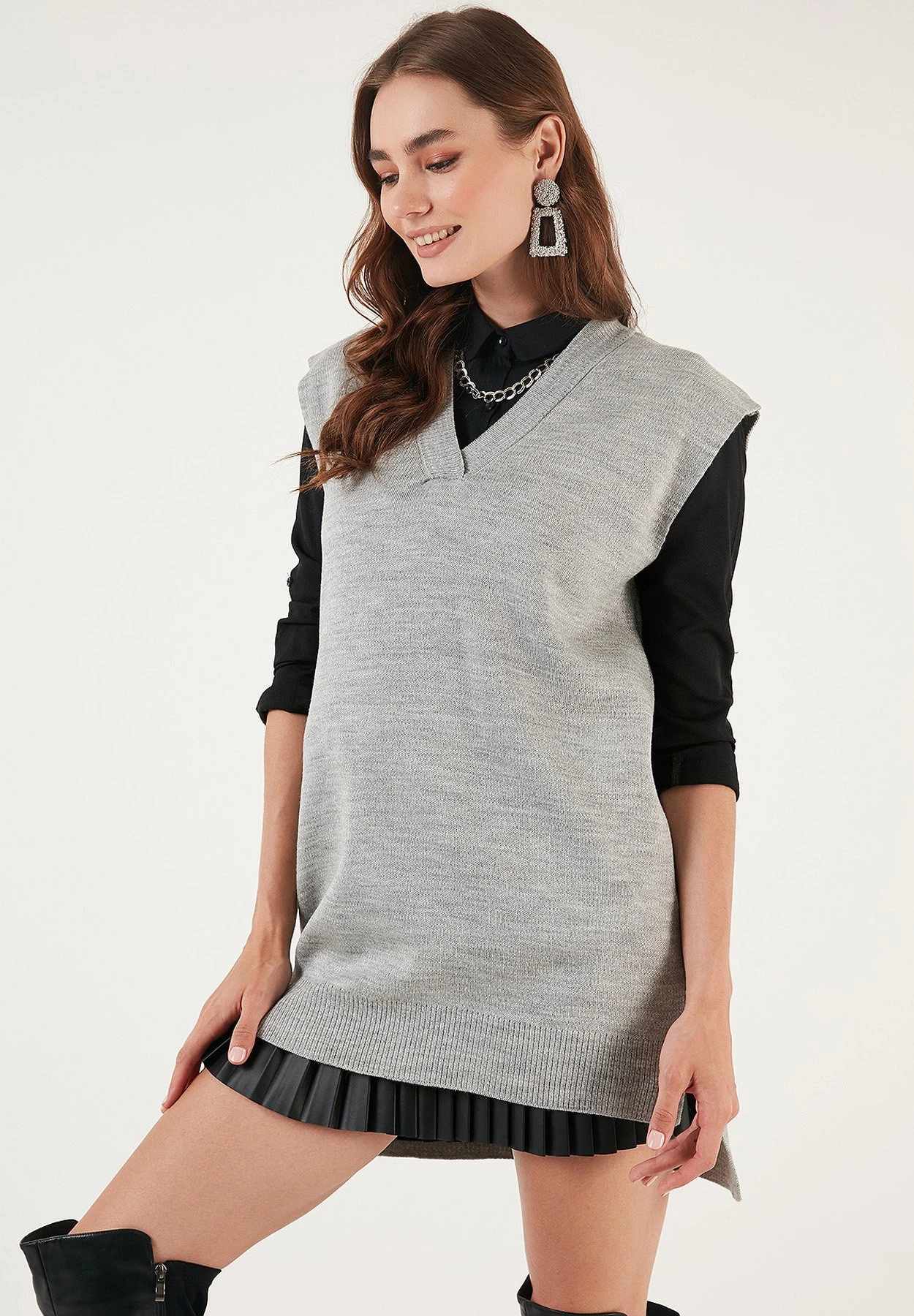 LELA T-Shirt BasicLight Grey Donna T-shirt E Top L6S21D02B-C12 4 LELA T-Shirt BasicLight Grey Donna T-shirt E Top L6S21D02B-C12 - immagine 4