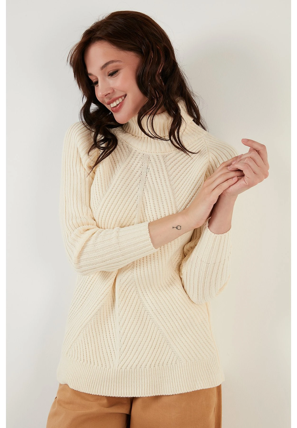 LELA Regular Fit - Maglione - Light Stone 4 LELA Regular Fit - Maglione - Light Stone - immagine 4