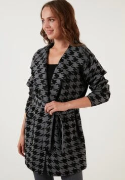 LELA Regular FitCardiganBlack Anthracite Donna Maglieria L6S21I02H-Q11 -Lela c794d3e80b7349beb4b2294d70218258