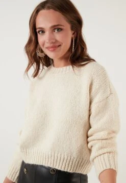 LELA MaglioneEcru Donna Maglieria L6S21I02B-A11 -Lela c8118f80a2464692b154a53b256faa72