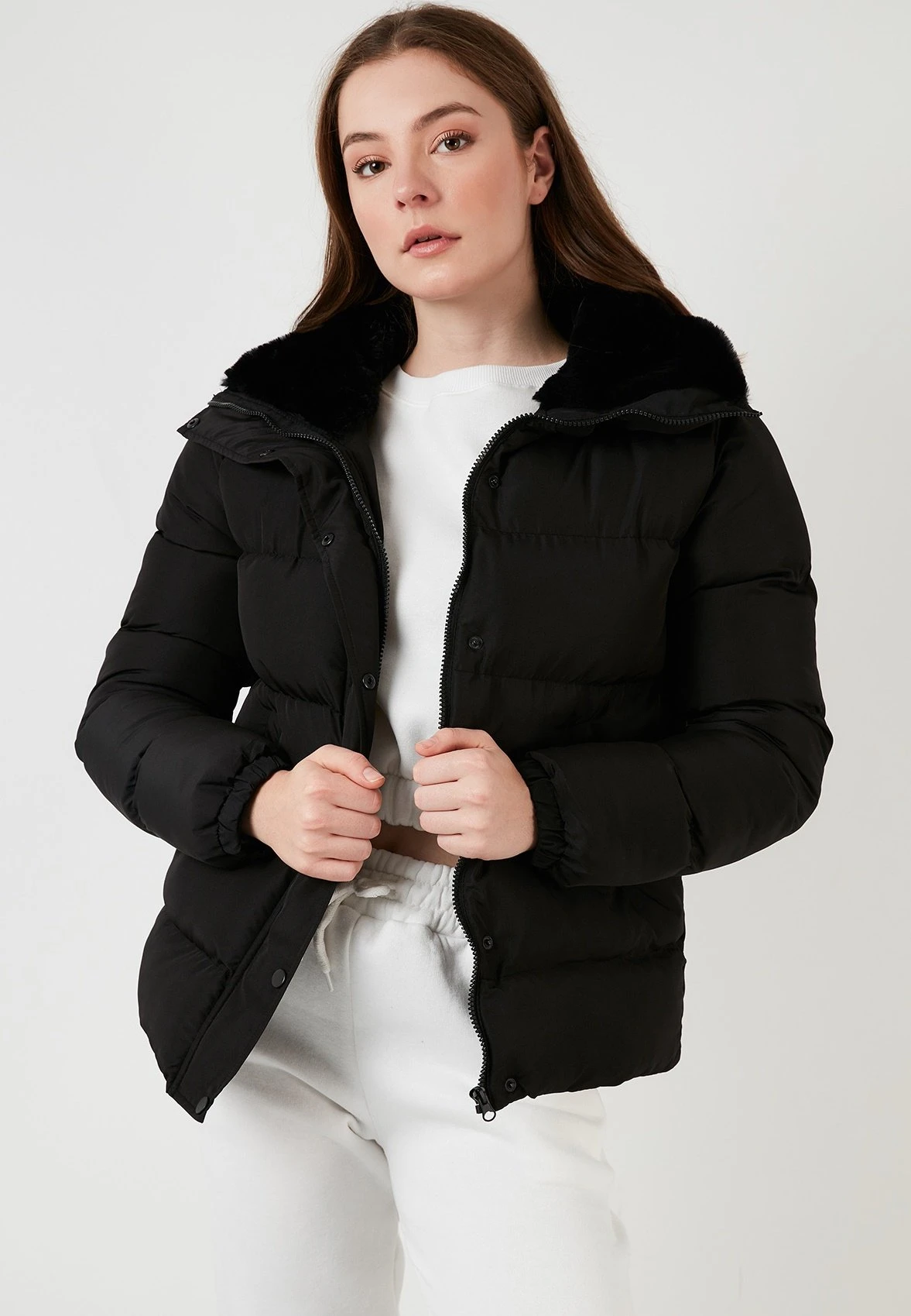 LELA High Collar InflatableGiacca InvernaleBlack Donna Giacche E Blazer L6S21U00N-Q11 3 LELA High Collar InflatableGiacca InvernaleBlack Donna Giacche E Blazer L6S21U00N-Q11 - immagine 3