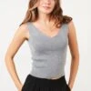 LELA Regular FitTopGrey Donna T-shirt E Top L6S21D01T-C11