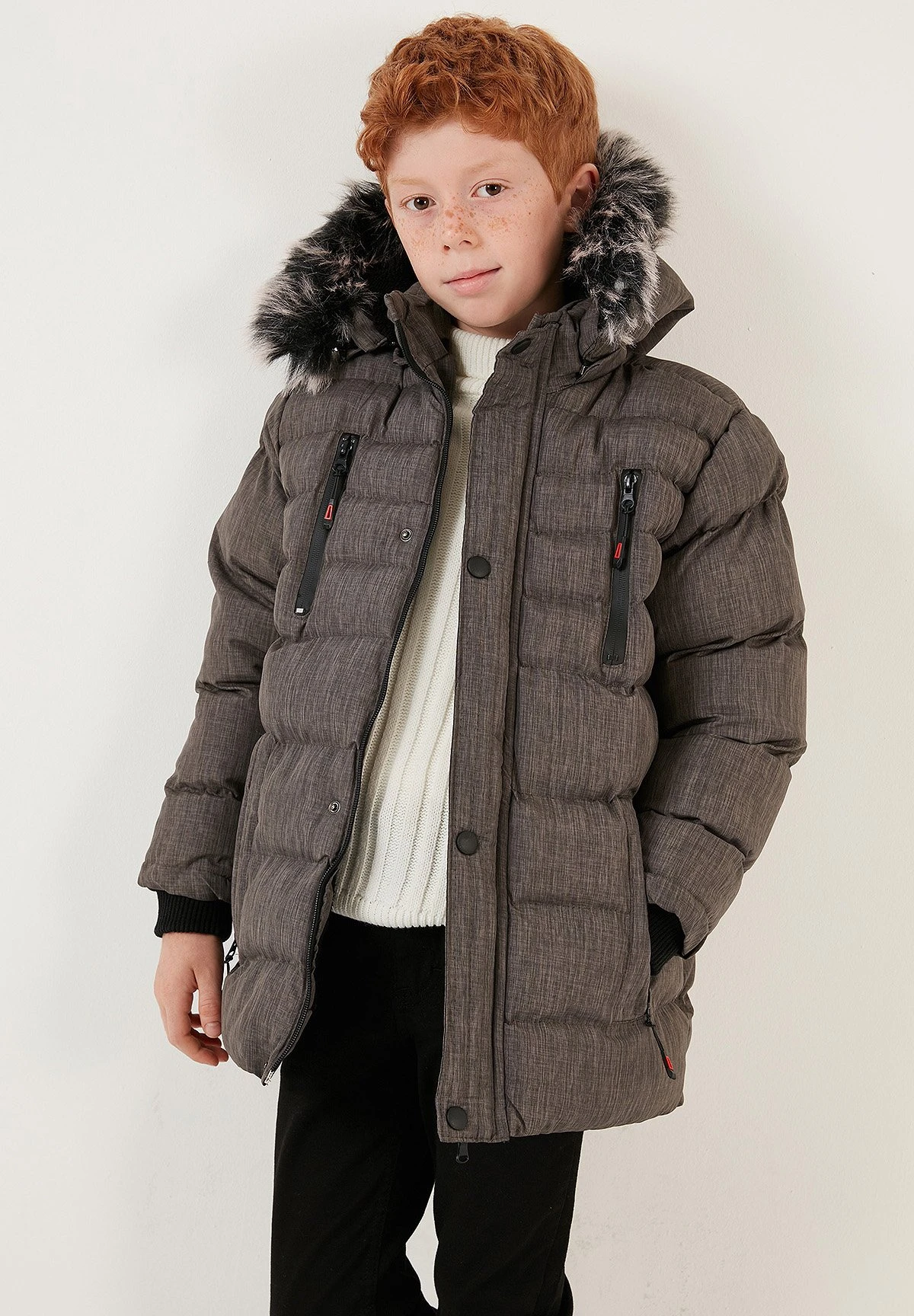 LELA Regular FitGiacca InvernaleGrey Bambini Abbigliamento Outwear L6S24L00C-C12 2 LELA Regular FitGiacca InvernaleGrey Bambini Abbigliamento Outwear L6S24L00C-C12 - immagine 2
