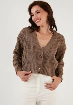 LELA Regular FitCardiganMink Donna Maglieria L6S21I02T-O11