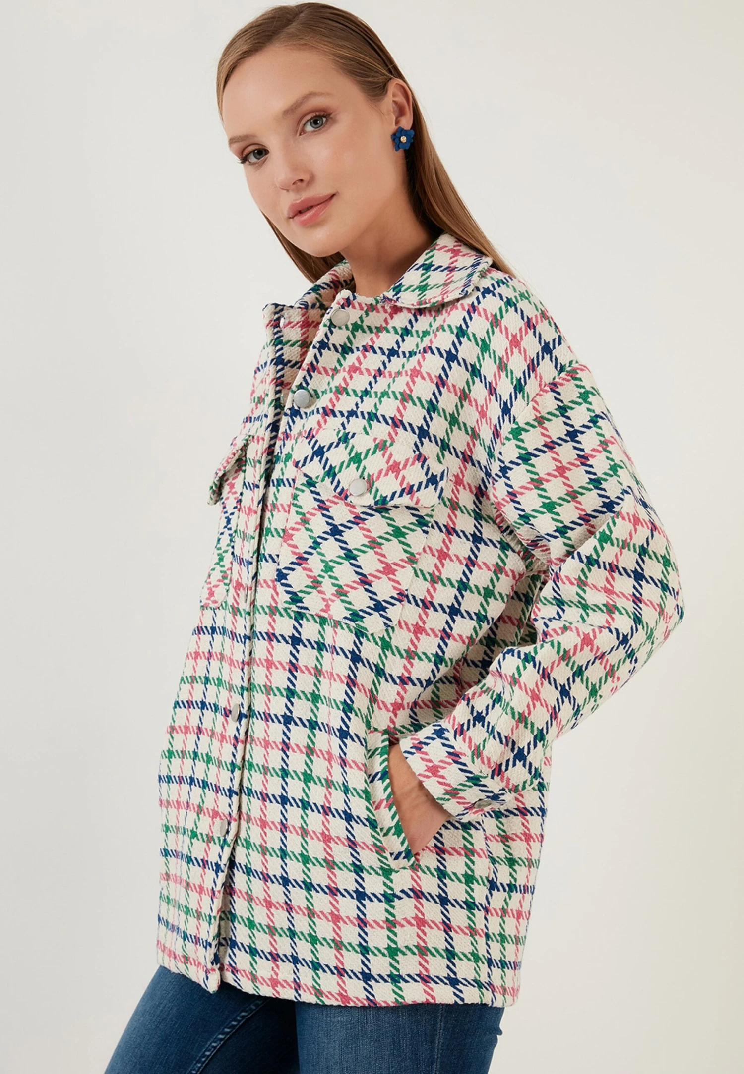 LELA Regular FitGiacca Da Mezza StagioneEcru Donna Giacche E Blazer L6S21G00L-K11 4 LELA Regular FitGiacca Da Mezza StagioneEcru Donna Giacche E Blazer L6S21G00L-K11 - immagine 4