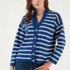 LELA CardiganRoyal Blue/Cream Donna Maglieria L6S21I05H-K11