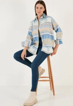 LELA CamiciaBlue Donna Camicie E Bluse L6S21E06B-K11 -Lela ce80d76667d44dc5b362ff84b65a5edb