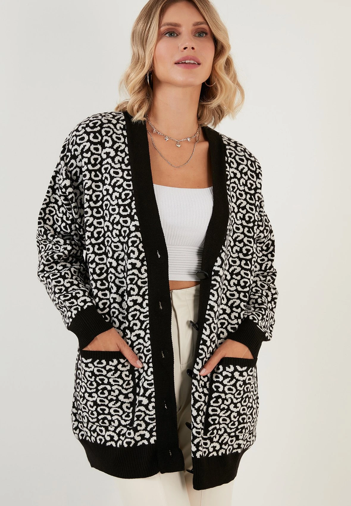 LELA CardiganBlack Donna Maglieria L6S21I03E-Q11 6 LELA CardiganBlack Donna Maglieria L6S21I03E-Q11 - immagine 6