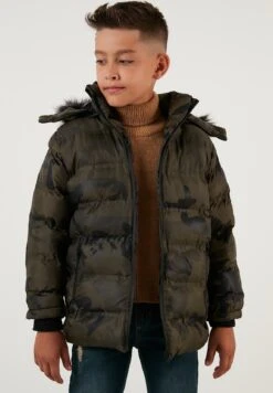 LELA Cappotto InvernaleKhaki Bambini Abbigliamento Outwear L6S24L00J-N11