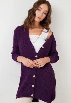 LELA Regular FitCardiganPurple Donna Maglieria L6S21I00T-I11 -Lela d7964a96681341d4926955a7f3020079