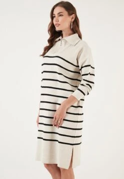 LELA Abito In Maglia - Cream/Black 11 LELA Abito In Maglia - Cream/Black -Lela d7f95871c2824aabac504b3a0302a54a