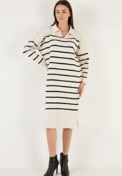 LELA Abito In Maglia - Light Stone Black