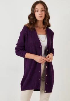 LELA Regular FitCardiganPurple Donna Maglieria L6S21I00T-I11 -Lela da22d32e78f44755aec94c91cc949b3b
