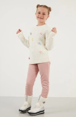 LELA Regular FitMaglioneEcru Bambini Pullover & Cardigan L6S23J003-A11