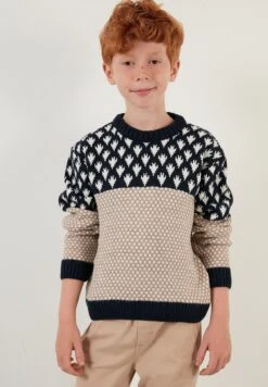 LELA MaglioneDark Blue Bambini Pullover & Cardigan L6S24J008-K11 -Lela dc98c2e5359a4c21b113ae341dfaf1ad