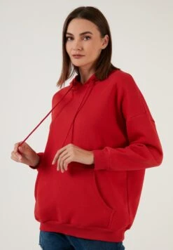 LELA Regular FitFelpa Con CappuccioRed Donna Felpe L6S21J00E-G11 -Lela de37c65842f0437490d22d0396998c50